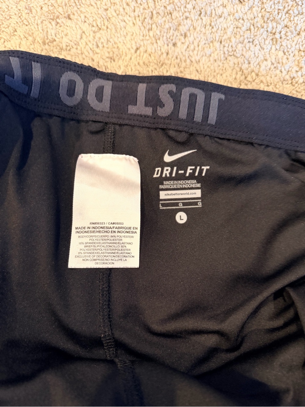 Nike Women's Black Athletic Running Shorts - Picture 6 of 8